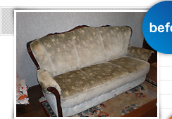 張替前２人掛けソファー画像