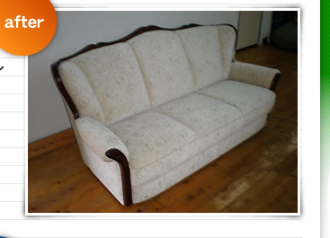 張替後２人掛けソファー