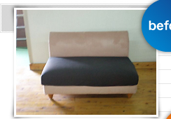 張替前２人掛けソファー画像