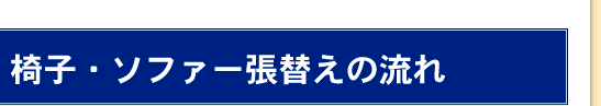 椅子・ソファー張替えの流れ